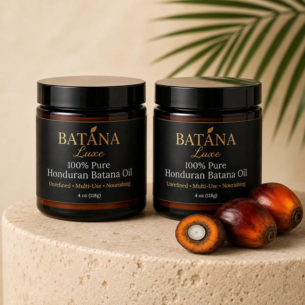 Two jars of Batana Luxe 100% Pure Honduran Batana Oil